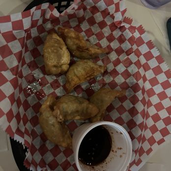 Hanshin Pocha - Fried Dumplings, already ate some before taking picture - Korean Near Me - Katy, Texas