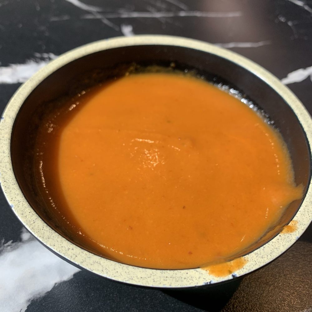 El Buen Pastor - Salsa that comes with the chips in mole. Not spicy whatsoever!! - Mexican Near Me - Bakersfield, California El Buen Pastor - Salsa that comes with the chips in mole. Not spicy whatsoever!! - Mexican Near Me - Bakersfield, California