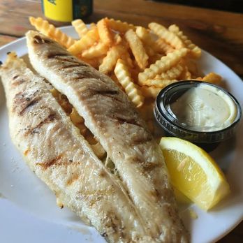 Barnacle Bud's - Grilled Grouper sandwich, no bun. - Seafood Near Me - Milwaukee, Wisconsin