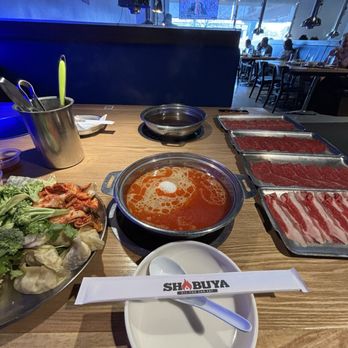 Shabuya - Spicy broth, raw veggies and frozen dumplings. - Seafood Near Me - Los Angeles, California