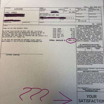 Pete Mankins Nissan - Billing Receipt - Car Dealers Near Me - Texarkana, Texas Pete Mankins Nissan - Billing Receipt - Car Dealers Near Me - Texarkana, Texas