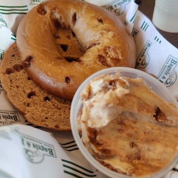 Bagels & Brew - French toast bagel with cinnamon streusel cream cheese - Bagels Near Me - Lake Forest, California Bagels & Brew - French toast bagel with cinnamon streusel cream cheese - Bagels Near Me - Lake Forest, California