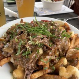 Shaved steak poutine Shaved steak poutine