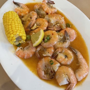 Da Crawfish and Crabshack - 1 lb of shrimps. All three sauces. Medium spicy. Side of corn. - Seafood Near Me - Kapolei, Hawaii Da Crawfish and Crabshack - 1 lb of shrimps. All three sauces. Medium spicy. Side of corn. - Seafood Near Me - Kapolei, Hawaii