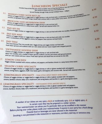 Menu photo 7 My Thai Vegan Cafe Boston, MA