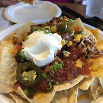 Sports Page Pub - Pork bbq nachos - Sports Bars Near Me - Seattle, Washington