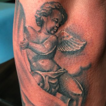 Alex Tattoos - Cherub - Tattoo Near Me - Orange, California