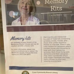 Coast Community Library - The memory kit backs are a helpful trip back in time - 194os. Start a conversation with someone you love about their experiences.
