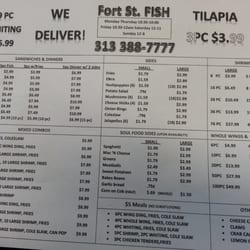 Fort St Fish - Menu