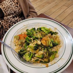 Red Olive Restaurant - Shrimp stir fry.