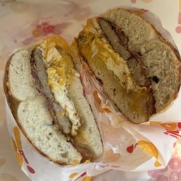 Build your own breakfast bagel