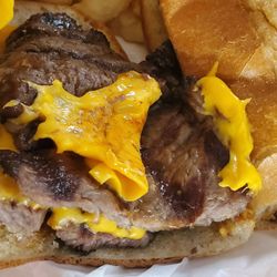 After Char-Broil & Ice Cream Parlor - Ribeye cheese sandwich