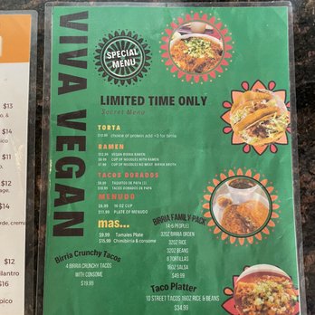 Viva Vegan - Menu - Vegan Near Me - Colton, California Viva Vegan - Menu - Vegan Near Me - Colton, California