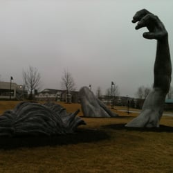 St. Louis County Library - Samuel C. Sachs Branch - This awesome sculpture is adjacent to Sachs library,