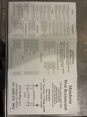 Menu photo 4 Mandarin Wok Restaurant San Diego, CA Menu photo 4 Mandarin Wok Restaurant San Diego, CA