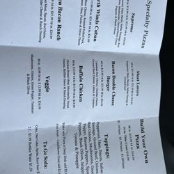 North Winds Pizza and Subs - Menu