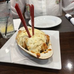 Crab dip tater tots