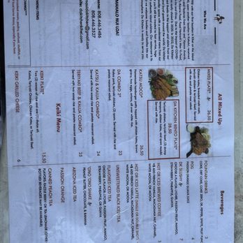 Da Kitchen Maui - Menu 10/2025 - Hawaiian Near Me - Kihei, Hawaii