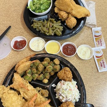 Captain D's - 3 Piece Catfish Meal and fish & shrimp meal. - Seafood Near Me - Colorado Springs, Colorado Captain D's - 3 Piece Catfish Meal and fish & shrimp meal. - Seafood Near Me - Colorado Springs, Colorado