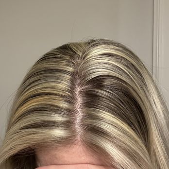 Highlight's Hair Salon - Big brown chunk- inconsistent highlights - Hair Salons Near Me - Roebling, New Jersey Highlight's Hair Salon - Big brown chunk- inconsistent highlights - Hair Salons Near Me - Roebling, New Jersey