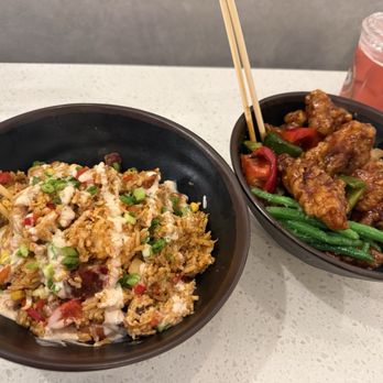 Bento - Vietnamese Cajun rice and General Tso stir fry. - Japanese Near Me - Dania Beach, Florida Bento - Vietnamese Cajun rice and General Tso stir fry. - Japanese Near Me - Dania Beach, Florida