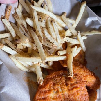 The Broken Blender - Kids Buffalo chicken tenders and French fries - Cocktail Bars Near Me - Anchorage, Alaska
