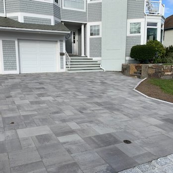 Pinebrook Landscaping - Slate grey paver bye belgaurd. - Landscaping Near Me - Gloucester, Massachusetts