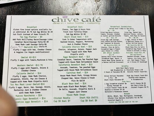 Menu photo 3 Chive Cafe Lambertville, NJ