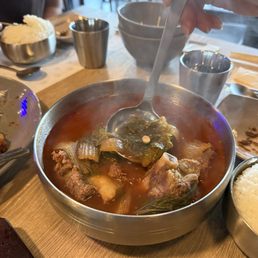 Galbi Ugeoji Haejangguk 갈비 우거지해장국 Short Rib Vegetable Hangover Soup