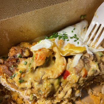 Bearcat CBD - Closeup of the crawfish gravy in the hot daddy - Coffee & Tea Near Me - New Orleans, Louisiana