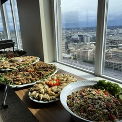 Rain City Catering and Renton Pavilion Event Center - Assorted hors d'oeuvres.