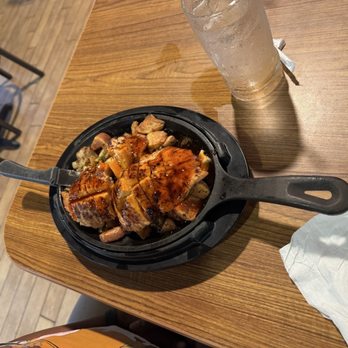 Denny's - Bourbon Chicken Skillet - American Near Me - Saint George, South Carolina Denny's - Bourbon Chicken Skillet - American Near Me - Saint George, South Carolina
