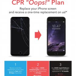CPR Cell Phone Repair - Cypress - Our new "Oops" Plan for iPhones up to 8+!!