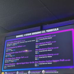 Barrel and Stave Brewing - Menu 11/03/24