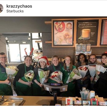 Starbucks - When the staff treats me good, I treat them good on Christmas Eve! - Coffee & Tea Near Me - Springfield, Ohio