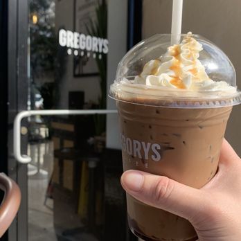 Gregorys Coffee - Snickers iced latte - Coffee & Tea Near Me - Jacksonville, Florida
