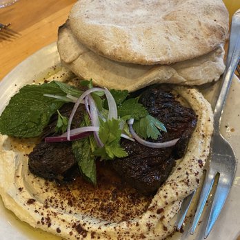Avec River North - Short Rib Hummus - Mediterranean Near Me - Chicago, Illinois