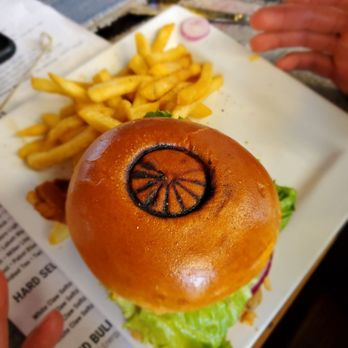 The Broken Spoke - My husbands burger was branded - Pubs Near Me - Mackinac Island, Michigan The Broken Spoke - My husbands burger was branded - Pubs Near Me - Mackinac Island, Michigan