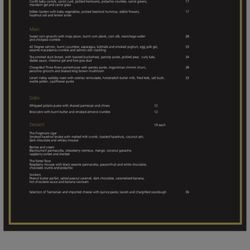 The Lounge By Frogmore Creek - Menu
