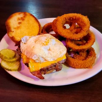 Carmen's Bar & Restaurant - Bacon cheeseburger with a fried egg cooked to perfection! - Bars Near Me - Cloquet, Minnesota Carmen's Bar & Restaurant - Bacon cheeseburger with a fried egg cooked to perfection! - Bars Near Me - Cloquet, Minnesota