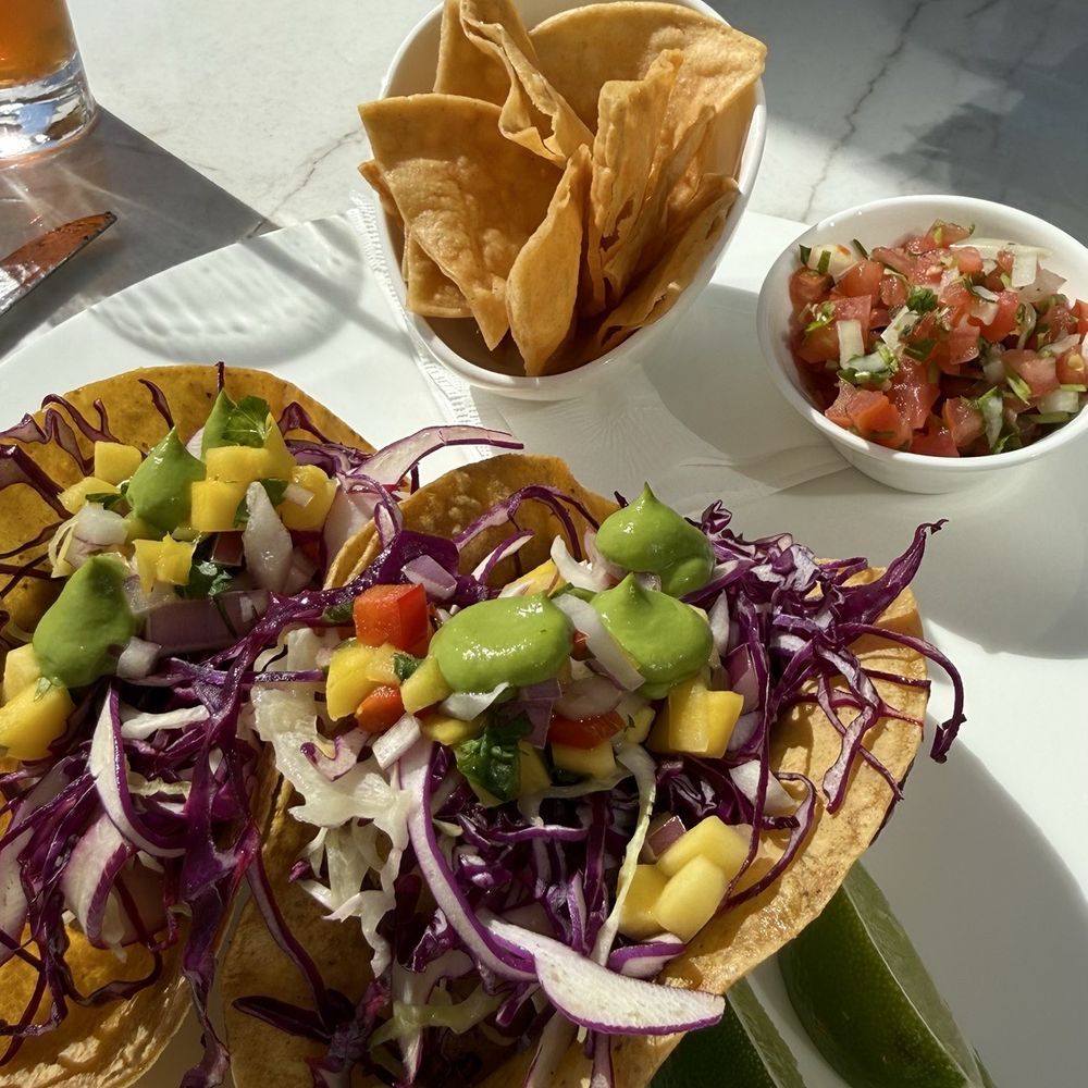 Splashes Restaurant - Alaskan Halibut Tacos - New American Near Me - Laguna Beach, California Splashes Restaurant - Alaskan Halibut Tacos - New American Near Me - Laguna Beach, California