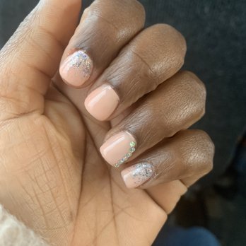 Sandy's Nails & Spa - Dip powder base with gel polish and design for $40 - Nail Salons Near Me - Bound Brook, New Jersey