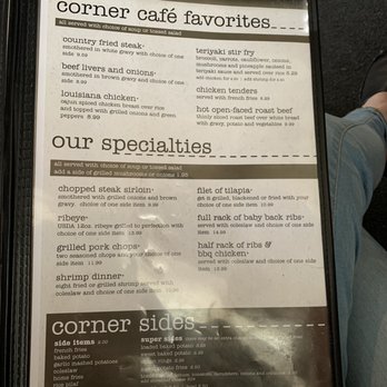 The Corner Cafe - Menu - American Near Me - Griffin, Georgia The Corner Cafe - Menu - American Near Me - Griffin, Georgia
