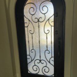 Front door replaced clear glass with rain glass no more peeping toms. Front door replaced clear glass with rain glass no more peeping toms.