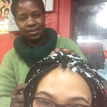 Unity African Hair Braiding - All done with the box braids and getting the finishing touches applied. Thank you again Hono! - Hair Salons Near Me - New York, New York Unity African Hair Braiding - All done with the box braids and getting the finishing touches applied. Thank you again Hono! - Hair Salons Near Me - New York, New York