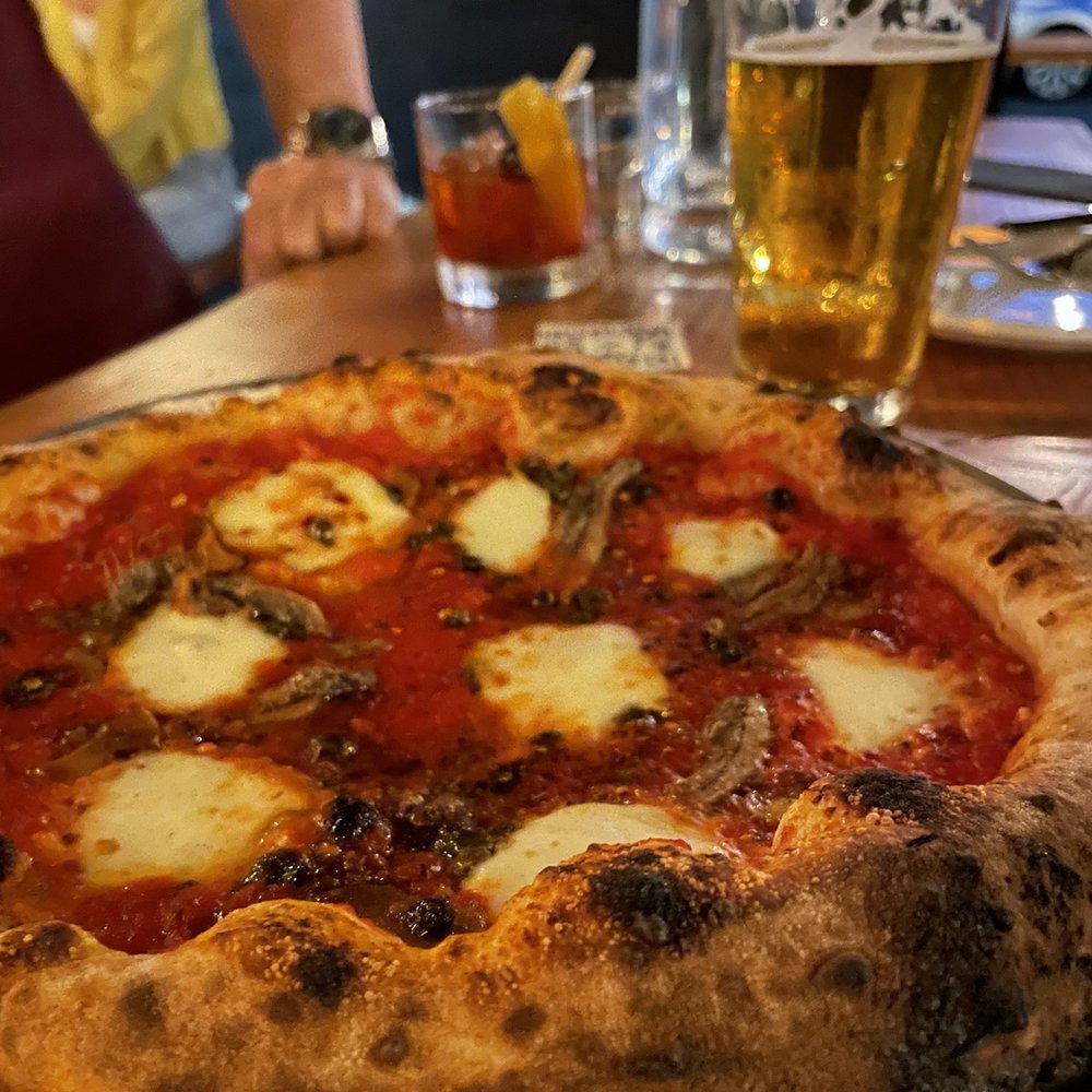 Bar Rosa - Napoletana pizza with added mozzarella. - Bars Near Me - Tacoma, Washington Bar Rosa - Napoletana pizza with added mozzarella. - Bars Near Me - Tacoma, Washington