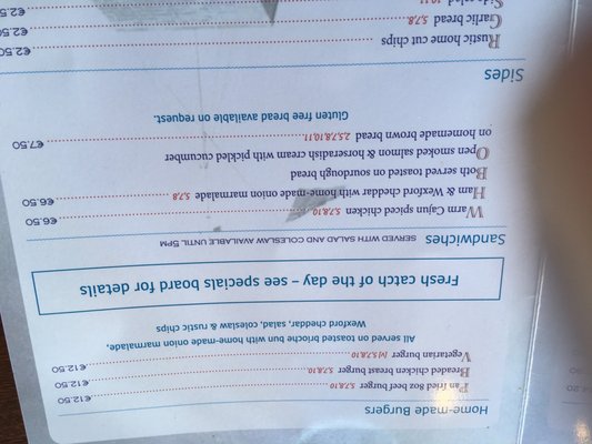 Menu photo 4 Templar's Inn Fethard, WX