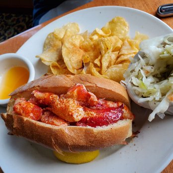 Galyn's - Lobster Roll (Traditional) - Warm Roll - Seafood Near Me - Bar Harbor, Maine