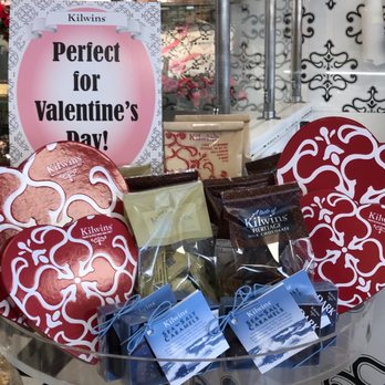 Kilwins Ice Cream - Chocolate - Fudge - a display of valentine's day treats - Ice Cream & Frozen Yogurt Near Me - Patchogue, New York