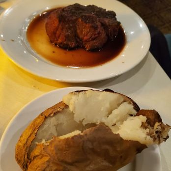 Tom's Steak House - King filet with baked potato - Steakhouses Near Me - Melrose Park, Illinois